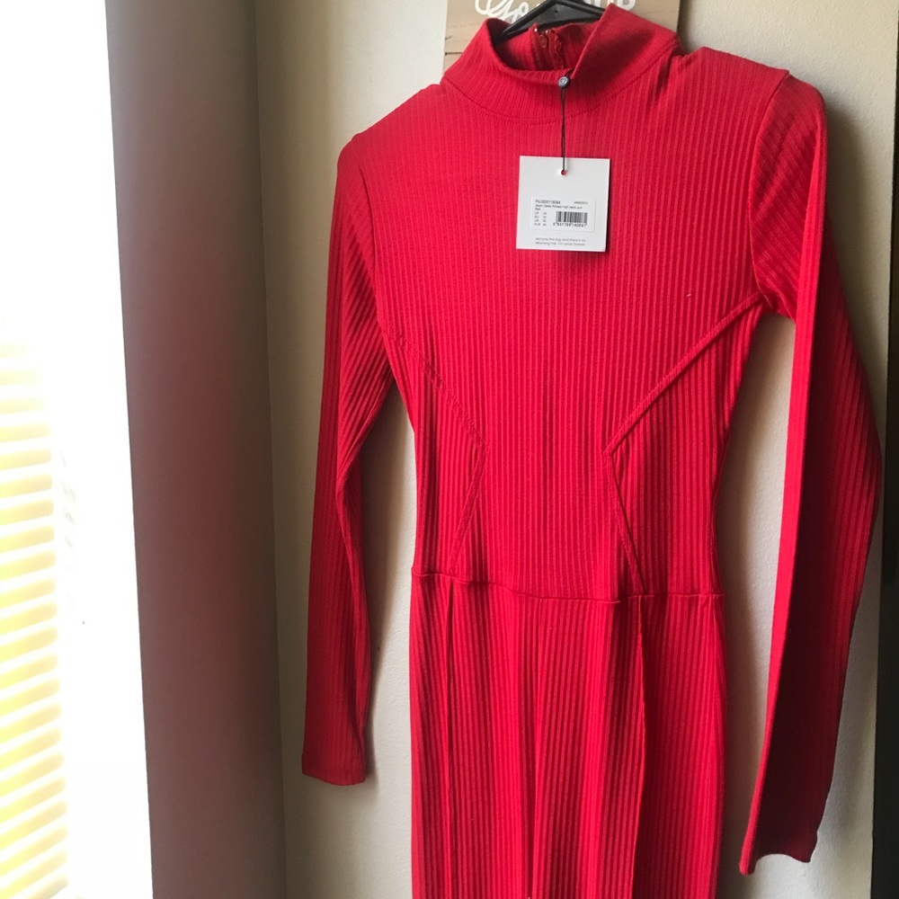 red jumpsuit